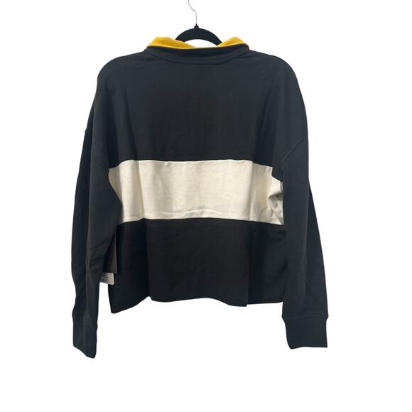 NWT! 47 Brand LSU Tigers Remi Color Block Cropped Zip Sweater - Size Large - Picture 6 of 8